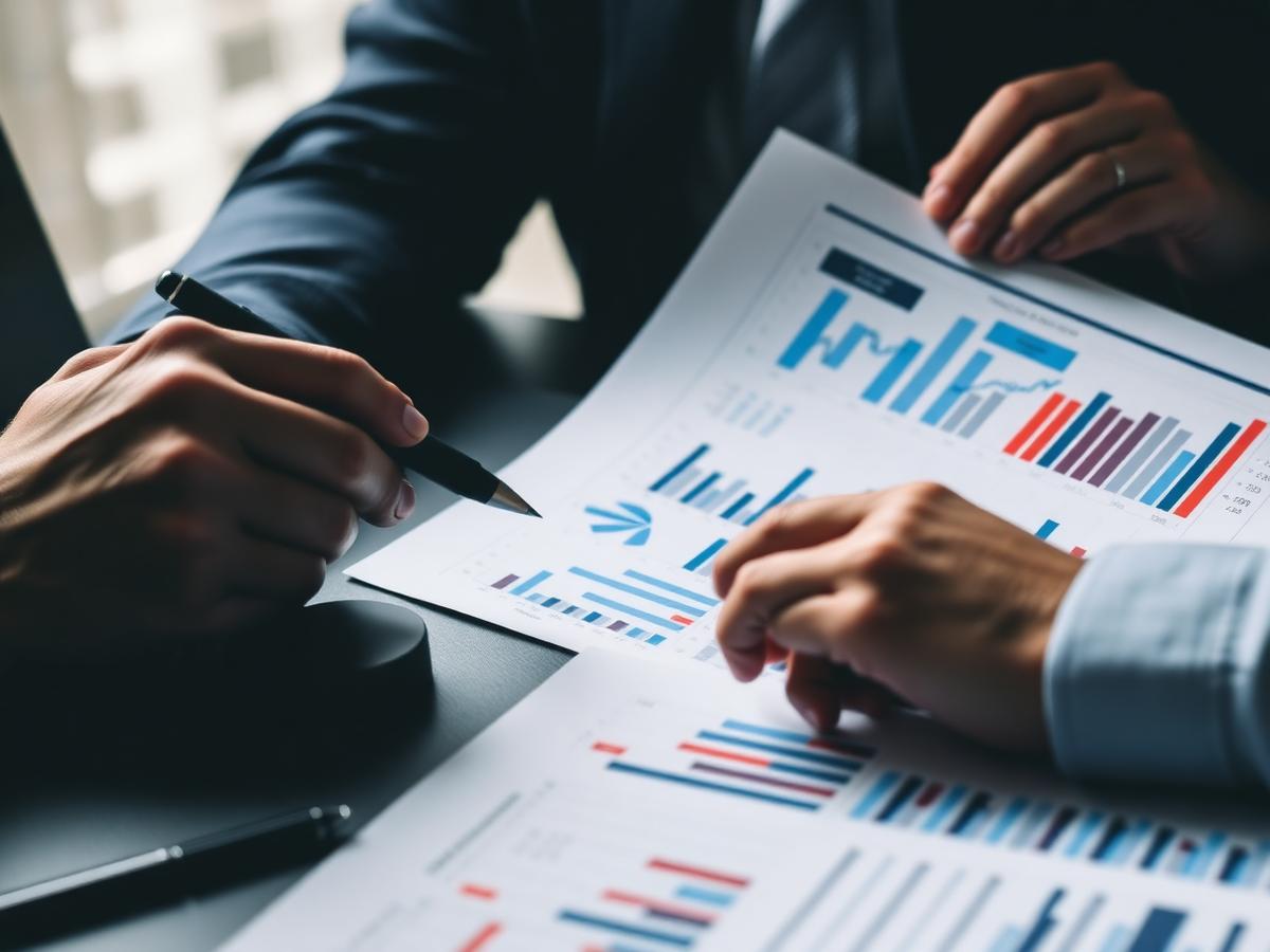 Analysts reviewing alternative credit transaction documents